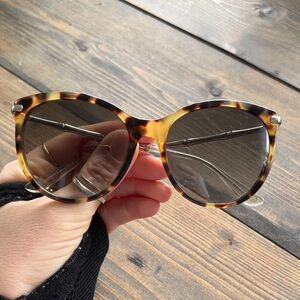 Gucci Tortoiseshell Sunglasses with Dark Lenses
